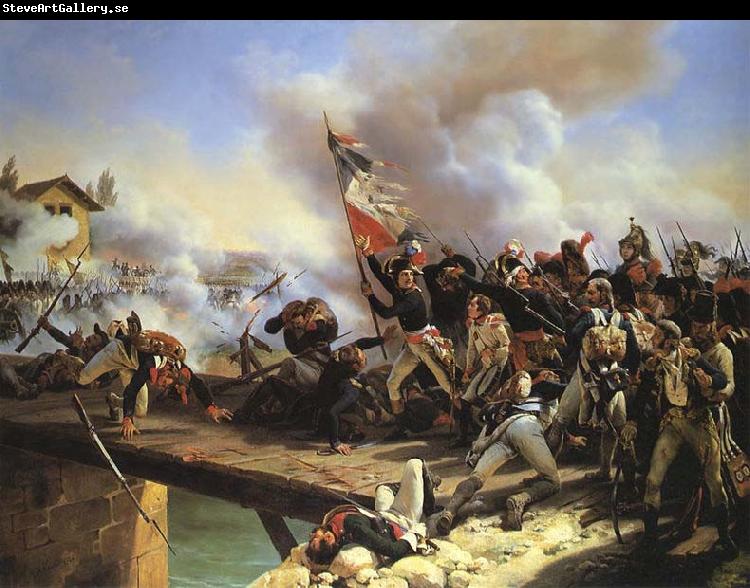 Horace Vernet Napoleon Bonaparte leading his troops over the bridge of Arcole